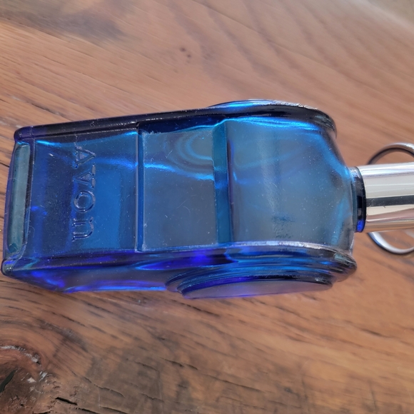 Avon Blue and Silver Glass Art Whistle - Picture 5 of 9